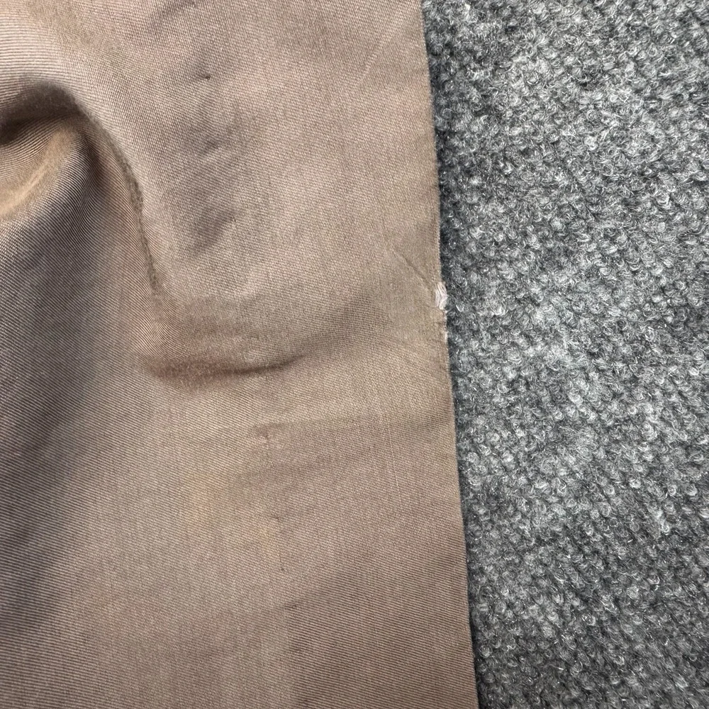 AXIS Silk Blend Pleated Trousers Mens 33Wx28.5L Brown Khaki Sony Pictures